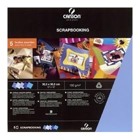 Canson Sachet de 5 Feuilles sp�cial scrapbooking c
