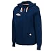 Denver Broncos  Pure Heritage II Long Sleeve Fullzip Slub Fleece Hoodie,Athletic Navy/Dark Orange/White,X-Large
