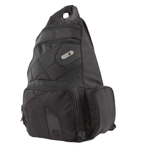 Powerbag Sling Bag with Battery for Charging Smartphones, Tablets and eReaders, Black (RFAP-0078F) On Sale