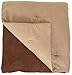 Amazon Basics 3-Piece Two-Tone Microsuede Comforter Set - King, Chocolate