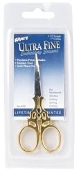Allary Ultra Fine Gold Scroll Embroidery Scissors