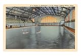 Pool, Texas A&M College, College Station, Texas Art Poster Print, 18x13
