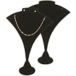 2 Black Velvet Earring Pendant Combination Showcase Displays 7.25"