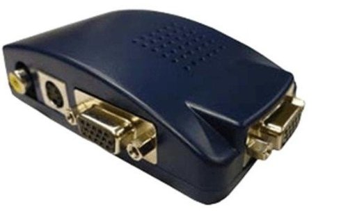 Professional Cable PC to TV Converter Box Black