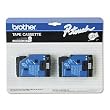 2-pack TC-10 1/2in Black On Clear Tape for Brother PT-6 8 10 12 15 20 150 170