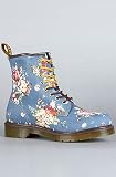 Dr. Martens The Castle 8-Eye Victorian Flowers Boot in Indigo Denim - Shoes for Women