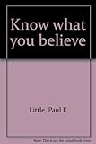 Know what you believe