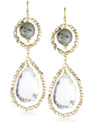 Amanda Rudey "Divas and Heroines" Labradorite Lily Earrings