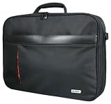 Port Beirut 16 inch Frontloading Design 600D Polyester and Koskin Laptop Bag - Black