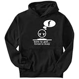 Sweatshirt Black  Born To Golf ... Forced To Study !  Sports