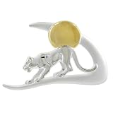 Sterling Silver Panther Pin