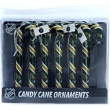 Dallas Stars NHL Candy Cane Ornament Set of 6
