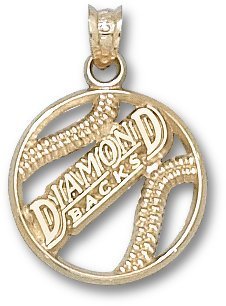 Arizona Diamondbacks Pierced Bball Charm/Pendant