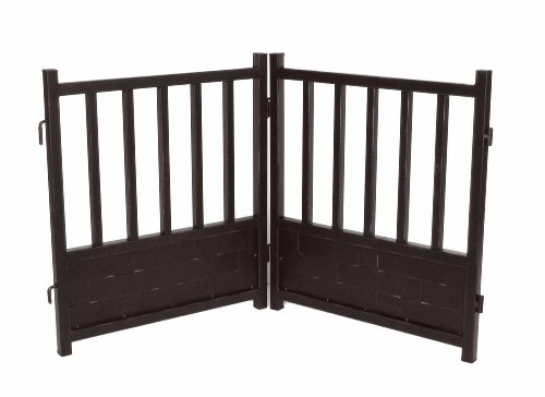 Free Standing Royal Weave Dog Gate - Mocha