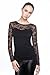 Emma's Mode Junior Upper Sheer Lace Back Top