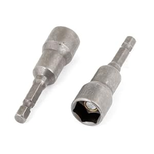 Sourcingmap a13080600ux0040 13mm Magnetic Power Hex Socket Nut Setters Driver (2 Pieces)