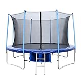 FoxHunter 14FT Trampoline Set Max Load 200kg Includes Safety Net Enclosure worth �49.99 All Weather Cover worth �19.99 And Ladder worth �19.99 TUV GS EN-71 CE Certified RRP �499.99 Total Saving �280 Off the Package