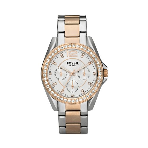 Fossil Riley Stainless Steel Watch Two-Tone