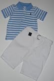 Ralph Lauren - Ralph Lauren Layette Boys 2-Piece Striped Polo Shirt w/ White Khaki Pants & Matching Belt