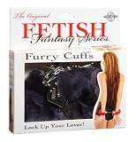 Fake Fur Handcuffs-black