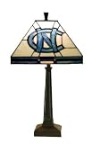 North Carolina Tar Heels - UNC Tiffany Desk/Table Lamp (12x24) NCAA College Athletics