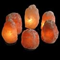 6-Pack Himalayan Salt Lamp with Wood Base SL100-6 (4-6 lbs)