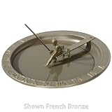 12 1/2″ Diameter Fisherboy Sundial Birdbath, Copper Verdi