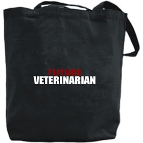 Canvas Tote Bag Black Future Veterinarian Occupations Canvas Tote Bag Black Future Veterinarian Occupations