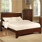 Full Low Profile Sleigh Bed in Cappuccino