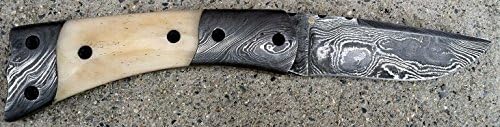 Custom Made Damascus Folding Knife With Bone & Damascus Bolster (Limited Edition)