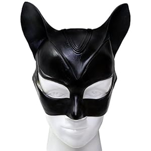 Women's Newest Edition Catwoman Mask TDKR Masks for Halloween Party Black