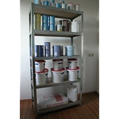Lagerregal Metallregal Steckregal 270 kg je Boden verz. rostfrei, stabil u.standsicher