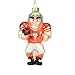 SC Sports Texas Longhorns Caucasian Football Player Ornament (Set of 2)