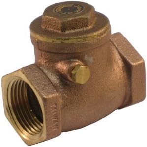 Jomar | 5 Pack, 105-106, 1-1/4" , T-501, Brass Horizontal Swing Check Valve, Threaded Connection, 200 WOG, Class 128