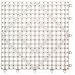 San Jamar VM5280 Versa-Mat Interlocking Bar Mat, 12" Length x 12" Width, Clear (Pack of 12)