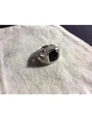 Single Detail Page Misc: David Yurman 11mm Black Onyx Albion Ring - David Yurman