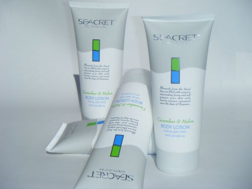 Seacret Dead Sea 4x Body Lotions Cucumber Melon
