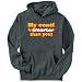 Hoodie Mens Dark Silver 