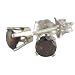 1 Ct. Round Cut Red Diamond Stud Earrings in 14K White Gold