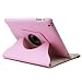 Fosmon 360 Degree Revolving Case with Multi Angle Stand for the New iPad 3 (3rd Generation) 2012 Model (Built-in Magnet Sleep and Awake Function) – Pink