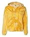 Tie-Dyed Ladies' Tone-on-Tone Pinwheel Full-Zip Hooded Sweatshirt (Assorted Colors)
