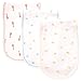 Carter's 3 Pack Baby Burp Cloths Boy (Giraffes, Elephants, Ducklings)