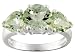 STERLING SILVER 5.80CTW PRASIOLITE RING