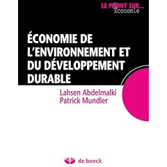 Economie de l'environnement et du d�veloppement durable