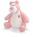 Third Party New : Plush Pink Bogey Skinner Life Breast Cancer Bear 9"