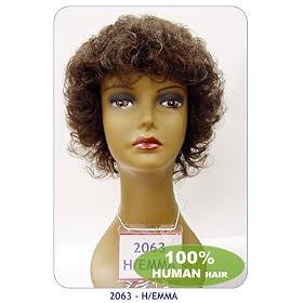 New born free human hair wig: EMME/H