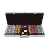 Poker 500 Tri-Color Suit Design Set with Aluminum Case