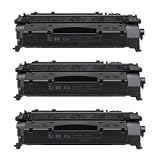 3-PACK HP 05X (CE505X) Compatible 6,500 Yield Black Toner Cartridge - HP LaserJet P2055 - ATTENTION: NOT FOR USE WITH THE HP P2035 SERIES PRINTERS - USE ONLY WITH THE HP P2055 SERIES PRINTERS