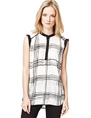 Autograph Scratchy Checked Blouse