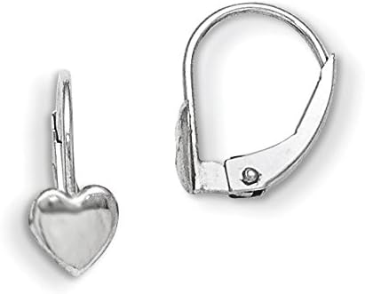 Drop Earrings in 14kt White Gold - Lever Back - Nice - Women